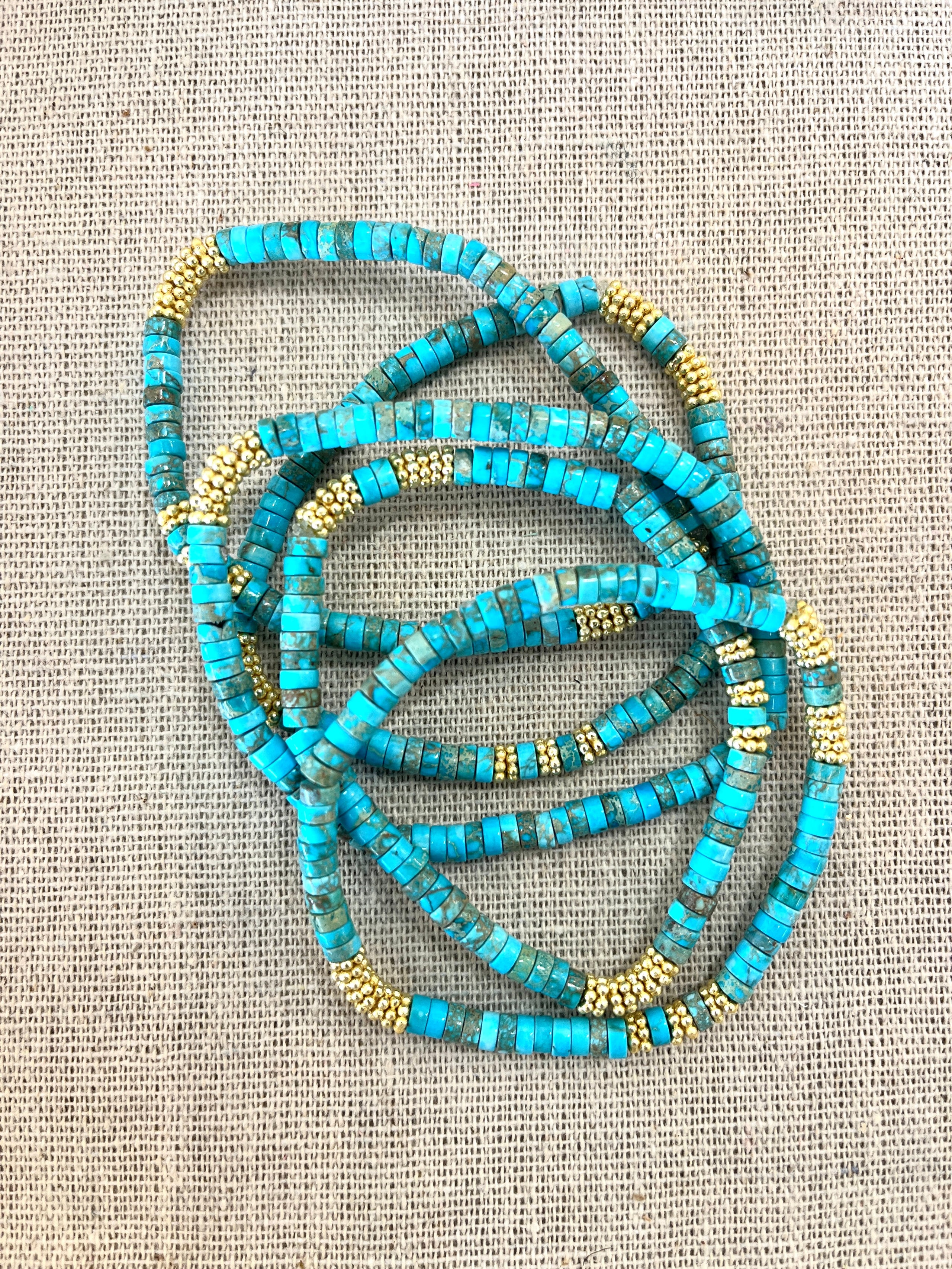 Turquoise Heishi Bracelet